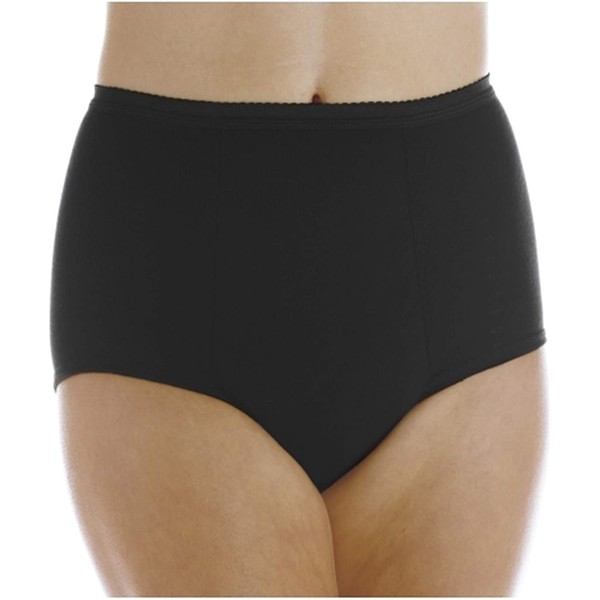 1-Pack Women's Maximum Absorbency Reusable Bladder Control Panties Black 1X (Fits Hip: 43-44")