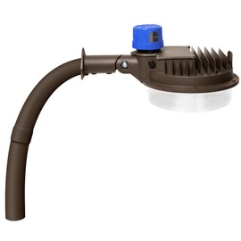 ledmo 120W LED Barn Light Dusk to Dawn Adjustable Angle with Mountiong Arms 18000LM Outdoor Lighting Yard Light with Photocell 5000K Brightset IP65 Waterproof Security Flood Lights