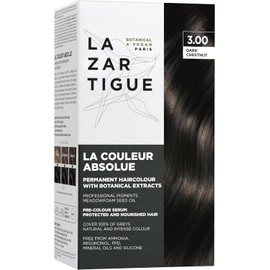 Lazartigue Permanent Haircolour 3.0 I Tinte castaño oscuro I Sin amoníaco con extractos botánicos y alta concentración de pigmentos I Para todo tipo de cabello I 150 ml