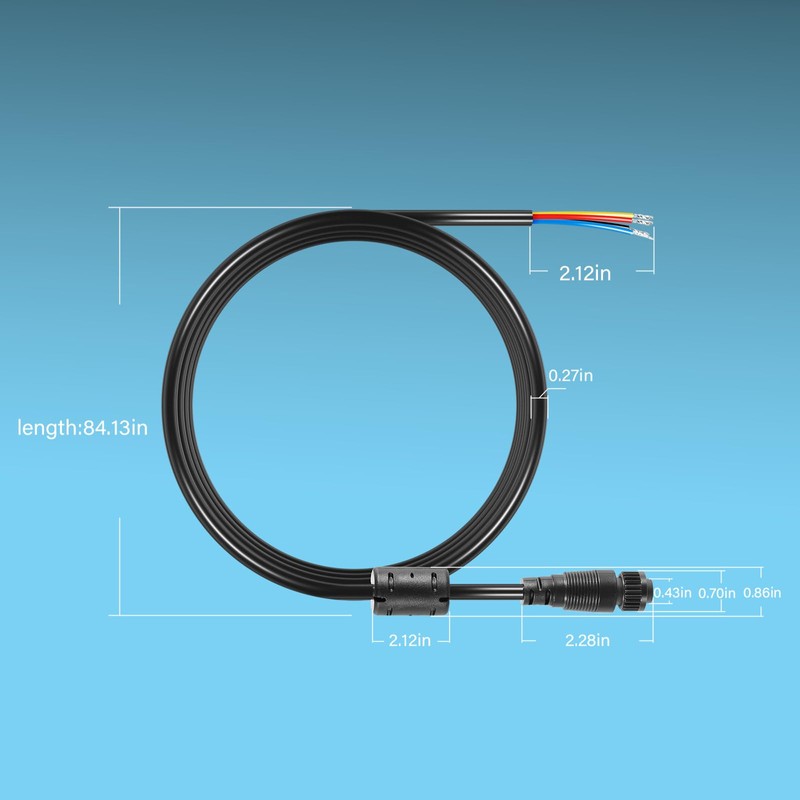 000-00128-001 4-pin Power Cord Fit for Simrad GO9/12, Vulcan 7/9/12,
