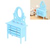 1:12 Scale Dollhouse Toilet Table High Simulation Wooden Miniature Dressing