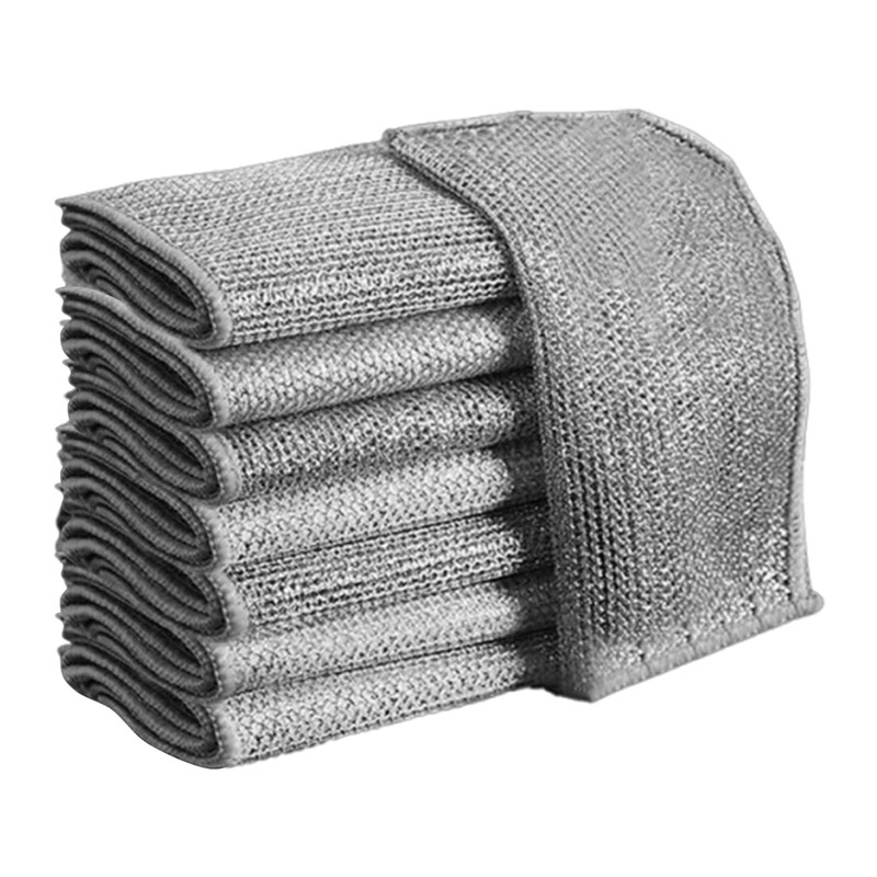 Multi-Purpose Wire Dish Cloths for Wet and Dry, Pack of