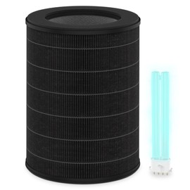Breabetter 1-Pack Skye True HEPA Replacement Filter Compatible with Air Health Skye 5-Stage Purifier, with UVC Replacement Lamp