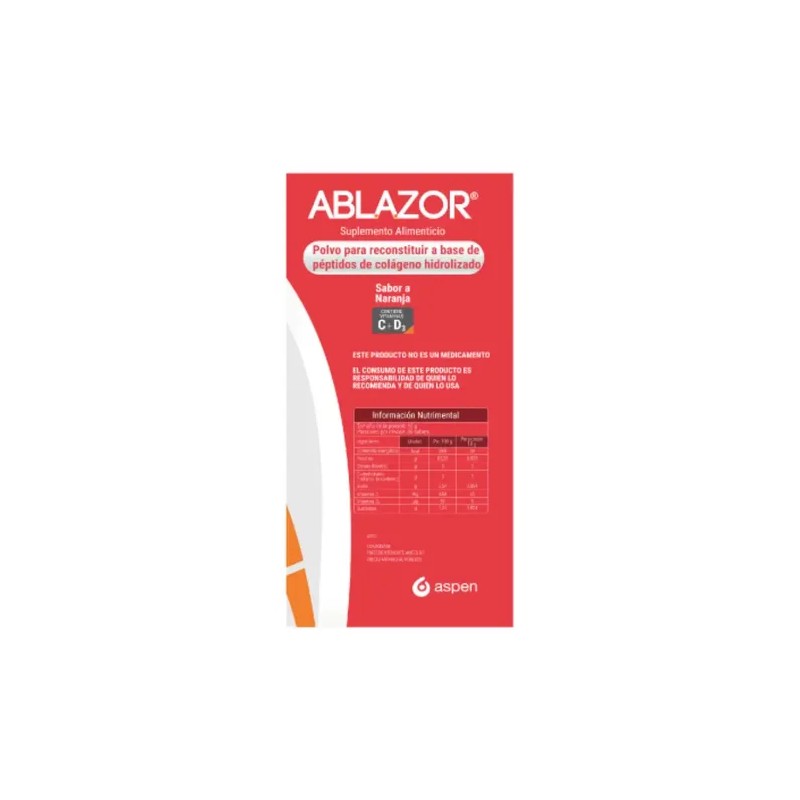 Colágeno en polvo Aspen Ablazor 10 g caja con 30