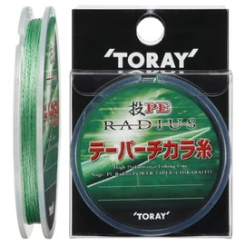 Toray PE Line Throw PE Radius Tapered Power Thread, 36.8 ft (13 m), Size 2-7, Matte Green