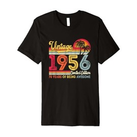70 Years Old Vintage Made In 1956 Funny 70th Birthday Gifts Premium T-Shirt