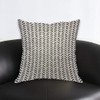AOYEGO Herringbone Pattern Throw Pillow Cover Black and White Rice
