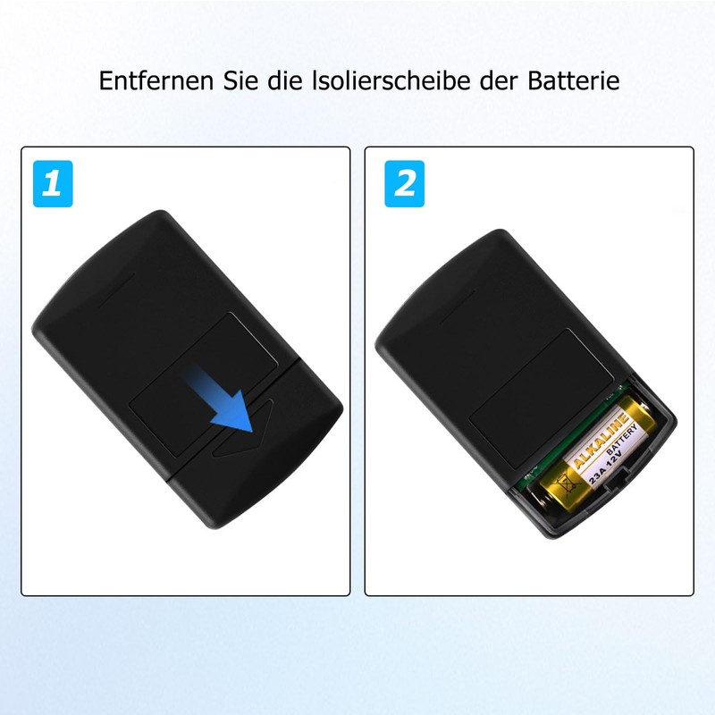 Replacement for Hörmann Handheld Transmitter hsm4 437230, Remote Control Self-Learning