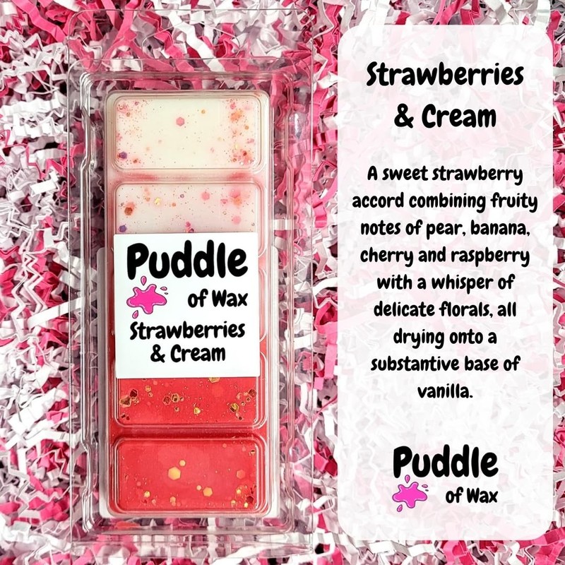 Puddle of Wax - Strawberries & Cream Soy Wax Melt