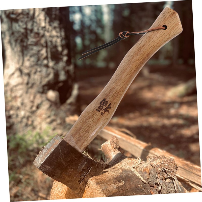 CAXUSD Wooden Camping Axe Handle Ergonomic Heavy Duty Grip for