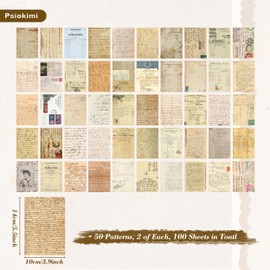 260 Sheets Scrapbook Paper, Vintage Design Decorative Craft Paper, Single-Sided Pattern Aesthetic Scrapbooking Paper Journaling Supplies Scrapbook Kit for Journals Notebook Album DIY Craft