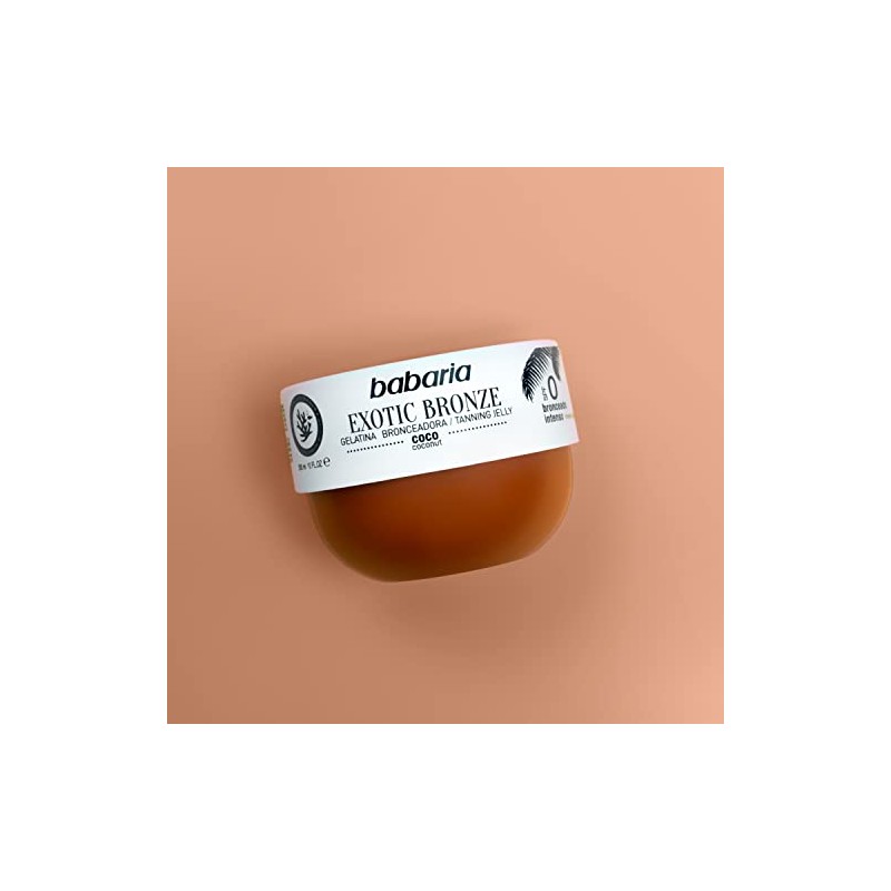 Babaria unisex exotic bronze coconut oil tanning jelly, SPF 0,