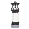 Solar Lighthouse 360 Degree Rotating Lighthouse Decoration Fadeless Resin LED