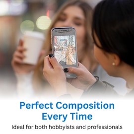 CLPA Smartphone Composition Viewer – Sized for iPhones 6.7 to 6.9" – Multiple Composition Screen Overlays for Artistic Framing Viewfinders – No App Required - Works with Native & 3rd Party Camera Apps