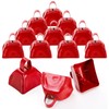 Foraineam 12 Pcs Cow Bells, Metal Loud Call Bell Alarm