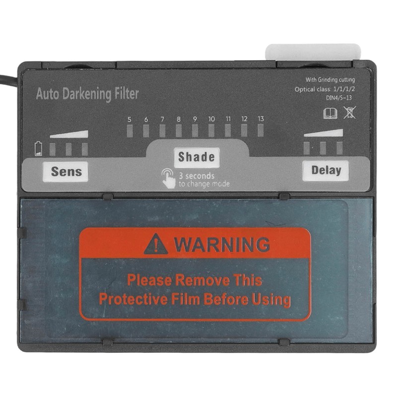 Auto Darkening Filter Welding Cover Adjustable Solar Helmet Lens Big