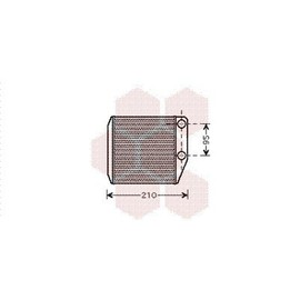 Van Wezel 17006313 Heat Exchanger, Interior Heating