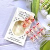 Cherry Heart Valentine's Press on Nails Short Square French Acrylic