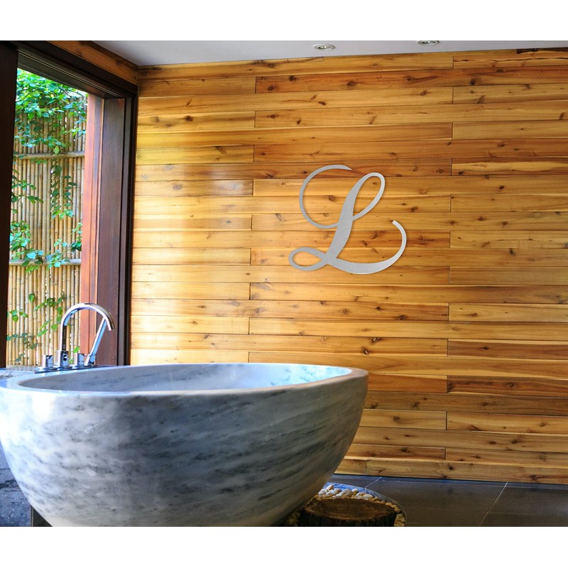 Cursive Metal Letter L, for Front Door, for Above Crib,