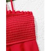 WDIRARA Girl's 2 Piece Set Watermelon Print Swimwear Smocked Ruffle