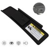 ECCPP Left Driver Side Sun Visor Assembly without Sunroof Black