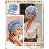 Silk Bonnet for Sleeping 100% Mulberry Women Double Layer Sleep