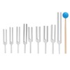 Tuning Fork Set, 9 Pieces 174/285/396/417/528/639/741/852/963Hz Sound Healing Therapy Tool,
