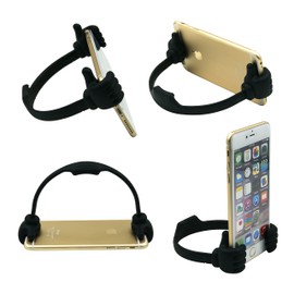 Honsky 3362525 Universal Flexible Thumb Smartphone Tablet Mount Holder - Black