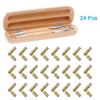 uxcell Invisible Brass Barrel Hinges, 24pcs 4x25mm Brass Concealed Hinges