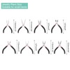 HARFINGTON 8pcs Jewelry Pliers Kits Jewelry Making Pliers Tool Needle/Round/End