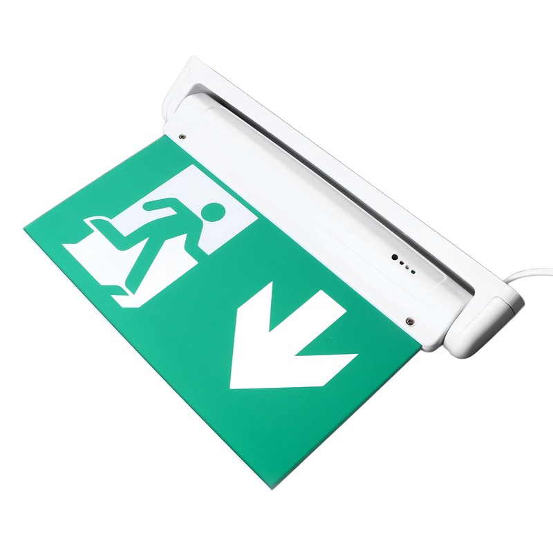 Exit Sign LED Battery Powered Emergency Safety Facilities Acrylic ABS