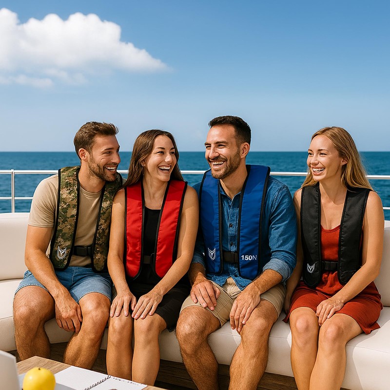 Inflatable-Life-Jacket| Lightweight Life-Vest for Adults| Automatic Inflatable-PFD| Supports up to