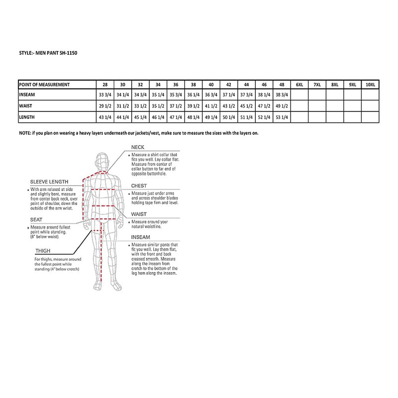 Milwaukee Leather Men's 1.2mm Premium Leather Overpant Fully (Black, Size