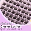 Losha Lash Clusters Wispy Eyelash Clusters 8-16mm Natural DIY Lash