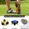 Golf Spikes Set, Golf Shoe Spikes Replacements with 1 Black