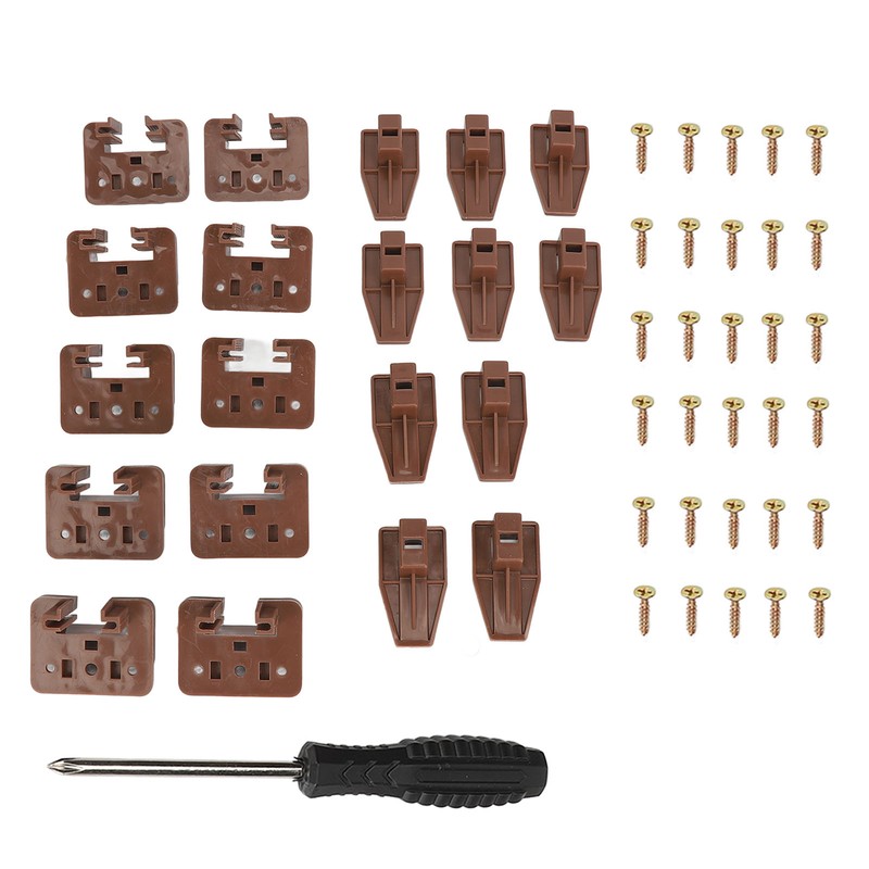 10 Sets Dresser Drawer Slides Plastic Drawer Slides and Guides