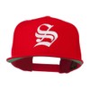 Old English S Embroidered Cap - Red OSFM