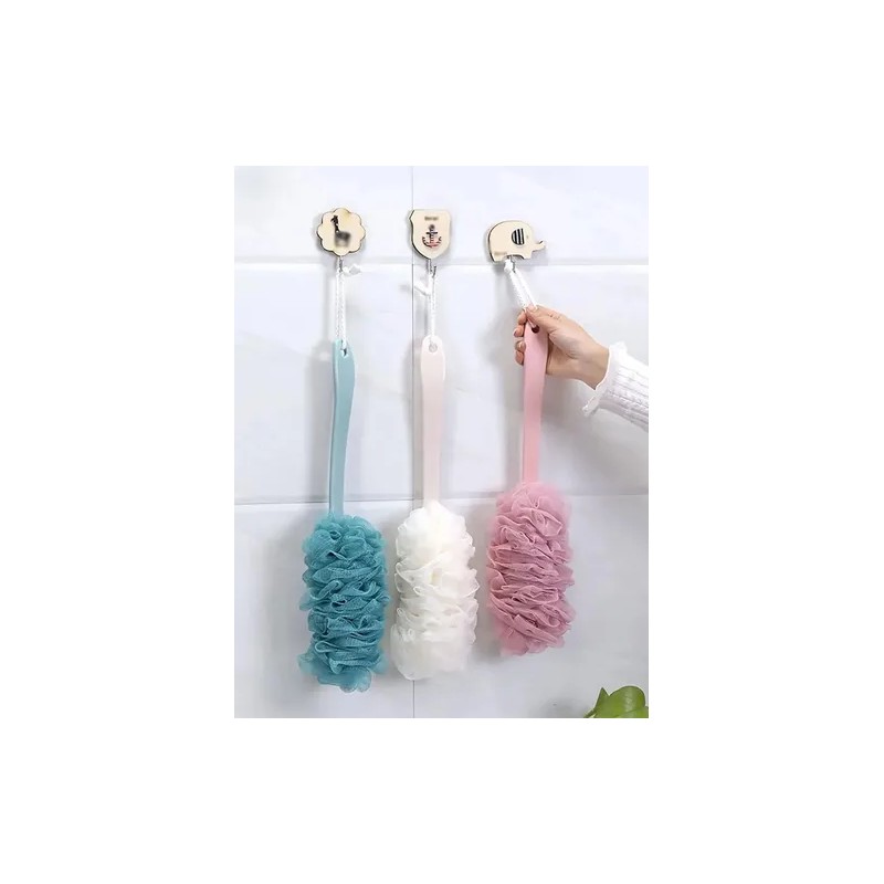 2pz Cepillo Esponja Cuerpo Baño Espalda Masaje Mango Largo Ab