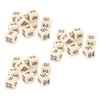 30PCS 6 Sided Number Dice 15.5mm Multiple Of 2 Number