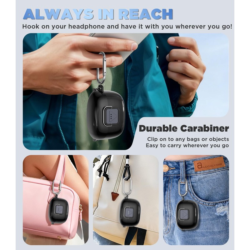 WADVCU[Upgrade Secure Lock] for JBL Tune Buds 2 Case Cover
