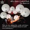 Low Volume Cymbal Pack 6 Pieces, Silent Cymbals, Quiet Cymbals