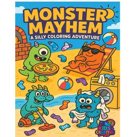 Monster Mayhem: A Silly Coloring Adventure: "Silly Scenes, Wild Creatures & Activities That Make Kids Giggle!"