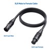 Cable Matters 2-Pack, Gold Plated XLR Male to Female Microphone
