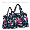 allydrew Large & Small Foldable Tote Nylon Reusable Grocery Bags,