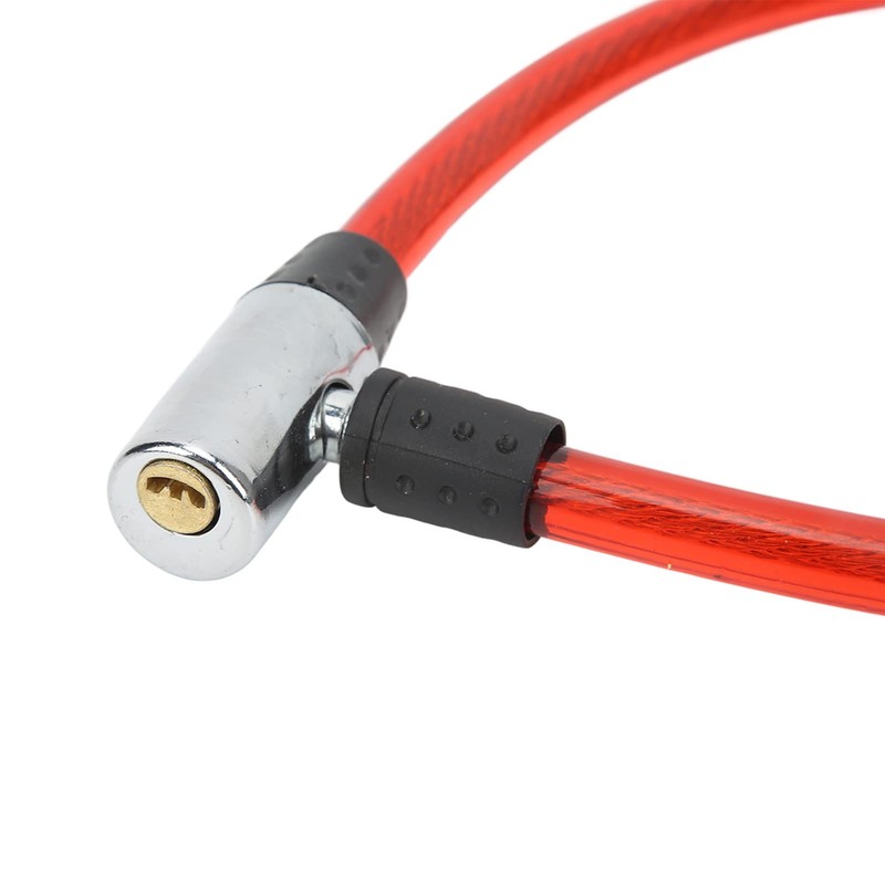 SPYMINNPOO Bicycle Lock Cable with Key Steel Wire Portable Cable