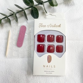 Solid Red Press on Toenails Short Square Fake Toe Nails Glossy Full Cover Red Stick on Toenails Cute Artificial Toes Nail Art Summer Beach Glue on False Toenails for Women Girls Foot Manicure 24pcs