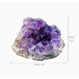 0.1lb Natural Amethyst Crystal Stone - Small Raw Healing Crystal for Meditation, Travel & Anxiety Relief - Gemstone Pocket Rock