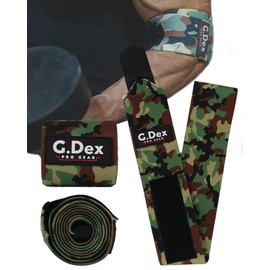 G.Dex Elbow Wrap, Elbow Sleeve, Elbow Wrap, For Muscle Training, Weight Training, Gym, Training, Unisex, Genuine Product, 1 Piece Set (camo)