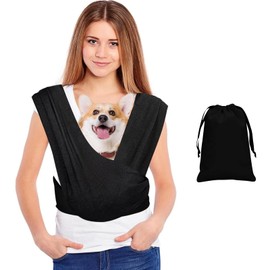 Amexo Hands-Free Dog Bag, Carry Bag, Dog Sling with Adjustable Strap for Dogs Cats Outdoor Activities, Up to 9 kg