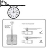 Deolven Clock Movement,Short Shaft Continuous Sweep Quartz Clock Mechanisms Black
